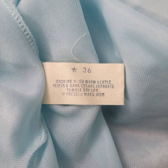 Vintage Van Raalte Pastel Blue Nylon Full Slip Dress Sz 36 Lace Trim Coquette - Picture 7 of 9